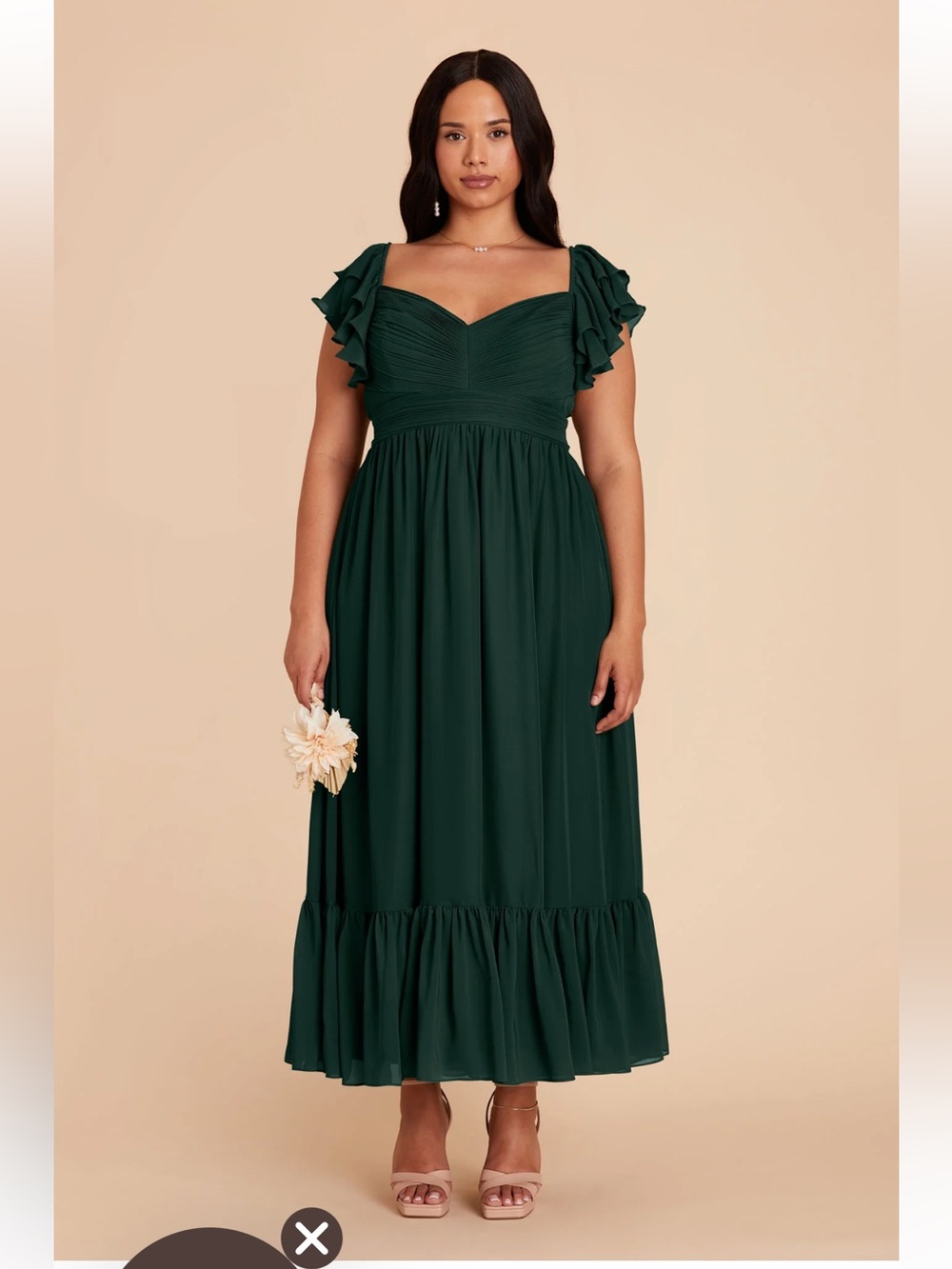 Birdy Grey Michelle Dress Chiffon Esmerald